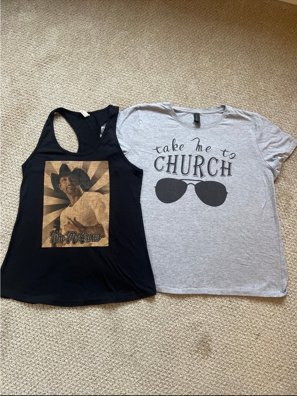 Tim McGraw Tank Top & Eric Church T-Shirt Bundle